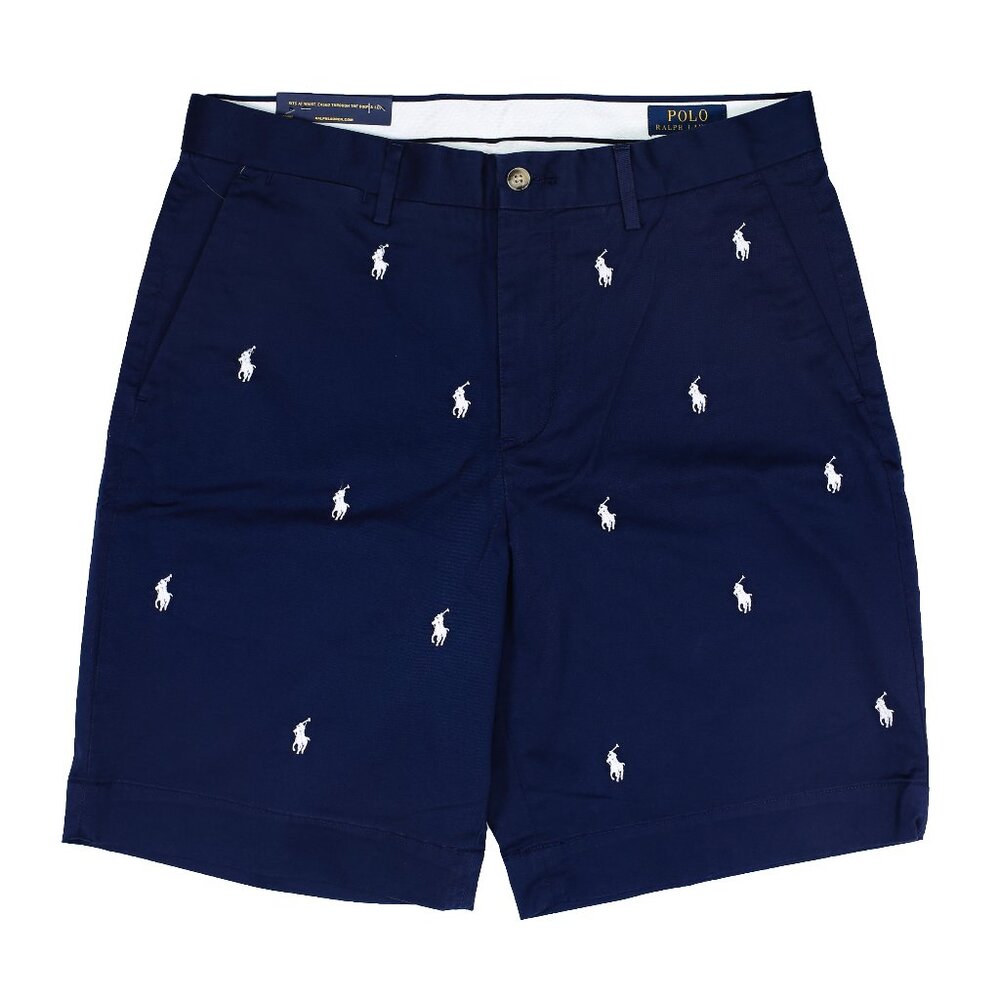 NWT Polo Ralph Lauren Men's Multi Pony Golf Shorts Dark Navy Size MSRP $125.00